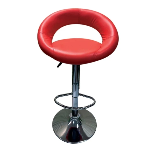 Барный стул E 019, 52х52х100 см, красный