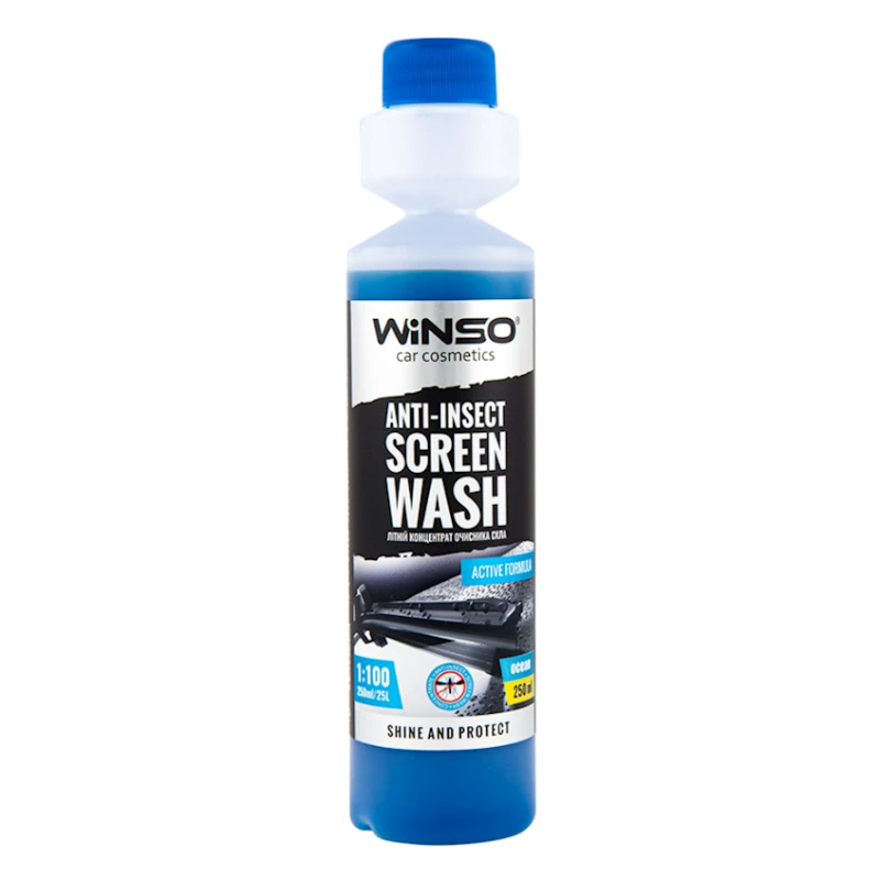 Şüşələr üçün təmizləyici Winso Anti-Insect Screen Wash 825002 okean ətri ilə, 250 ml Şüşələr üçün təmizləyici Winso Anti-Insect Screen Wash 825002 okean ətri ilə, 250 ml