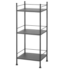 Stellaj IKEA Frosjon, polad, qara, 40x96 sm