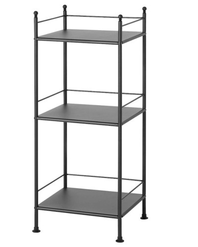 Stellaj IKEA Frosjon, polad, qara, 40x96 sm