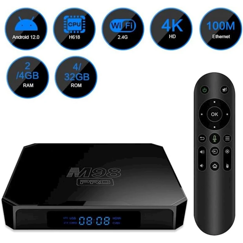 ТВ-приставка Android M98Pro 4k 2/16 ГБ ТВ-приставка Android M98Pro 4k 2/16 ГБ