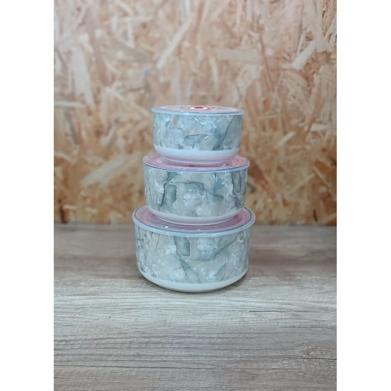 Набор контейнеров Sahara SHA-00001512, керамика, разноцветный, 3 шт