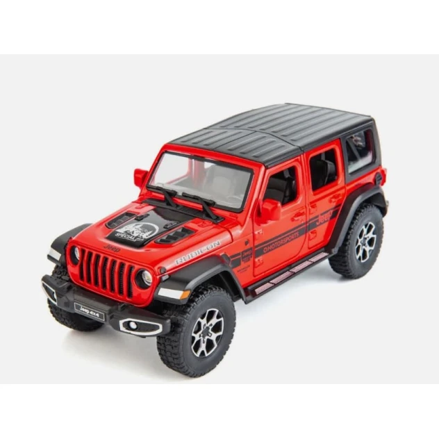 Oyuncaq maşın Jeep Wrangler 4x4, qırmızı