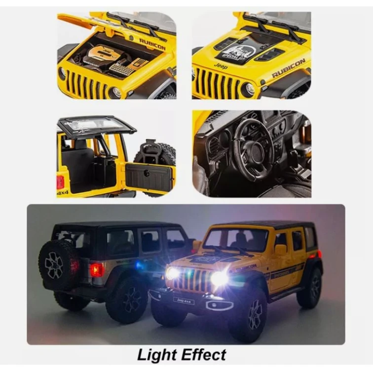 Oyuncaq maşın Jeep Wrangler 4x4, qırmızı