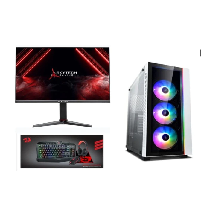 Masaüstü kompüter EM-GS-24I38100-RX580 (i3 8100, RX 580 8GB DDR5, 16GB DDR4 RAM, 240GB NVMe SSD, 500GB HDD, 24