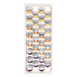 Органайзер для кофейных капсул Hom-me 101386, 15x37 см, пластик, белый