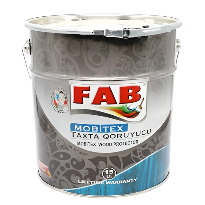 Taxta qoruyucu lakı FAB boya Mobitex, 15 l