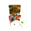 Taxta oyuncaq Məntiq ksilofon T2255881902-1, rəngbərəng, 29x14x16.5 sm, 3+ yaş