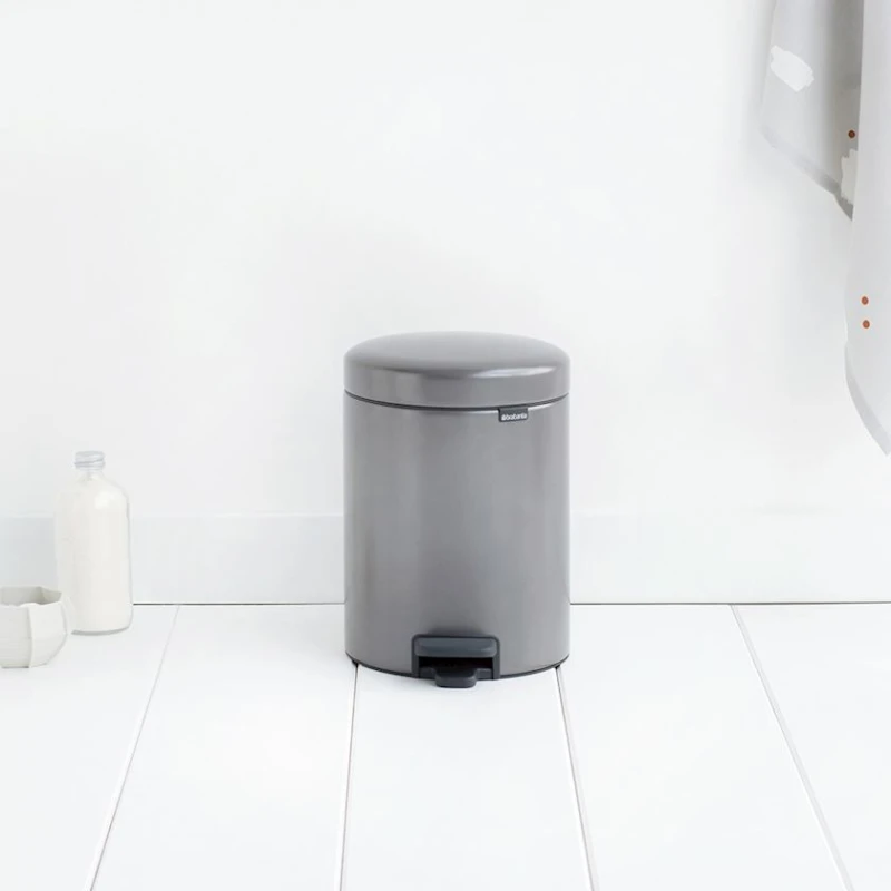 Мусорное ведро Brabantia NewIcon, 29.1x27.2x20.5 см, сталь, 5 л, серое