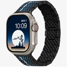 Kəmər Pitaka ChromaCarbon Band Moon Apple Watch 42/44/45/49 mm üçün