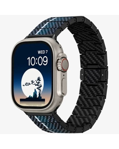 Kəmər Pitaka ChromaCarbon Band Moon Apple Watch 42/44/45/49 mm üçün