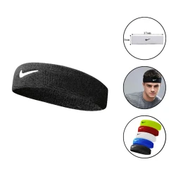 Baş bandı Colosseum Nike 1733 pambıq/neylon, 5x17 sm, qara Baş bandı Colosseum Nike 1733 pambıq/neylon, 5x17 sm, qara