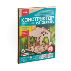 Конструктор Lori Фн-006 Kормушка для птиц, дерево, от 5 лет Конструктор Lori Фн-006 Kормушка для птиц, дерево, от 5 лет