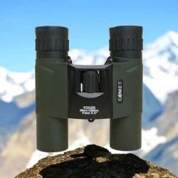 Binokl Comet 10x25, 11.5x6x3 sm, qara/yaşıl