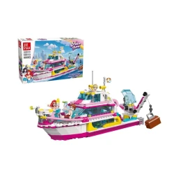 Конструктор Jie Star Dream Town 80002, 550 деталей, розовый