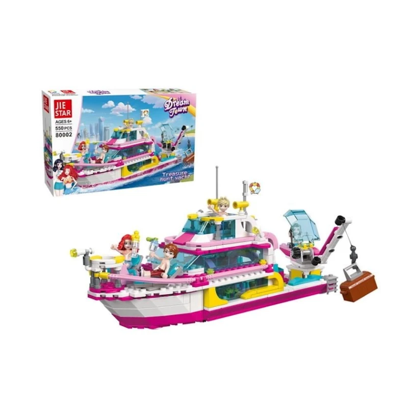 Конструктор Jie Star Dream Town 80002, 550 деталей, розовый