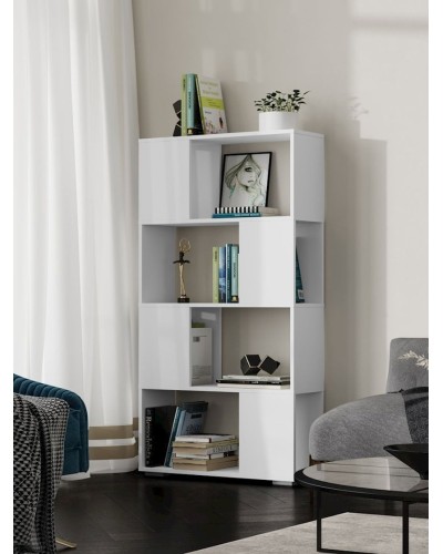 Stellaj 3563_StellajloftWhite, 142х75х25.6 sm, LDSP, ağ