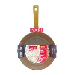 Сковородка Vari Классическая каменная KKLBR30126, алюминий, коричневая, 26 см