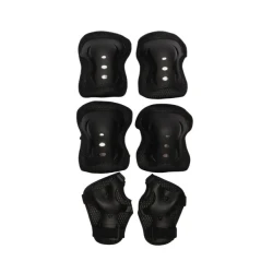 Детский набор защиты для роликов WS SA-024, черный, 6 шт