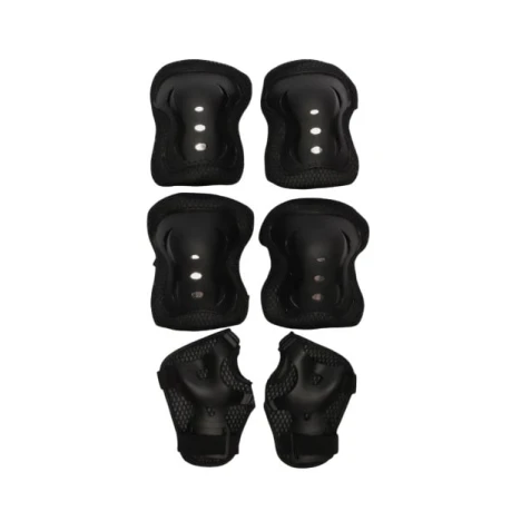 Детский набор защиты для роликов WS SA-024, черный, 6 шт
