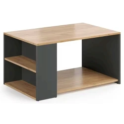 Журнальный стол M1, коричневый/серый, 90х48х59 см Журнальный стол M1, коричневый/серый, 90х48х59 см