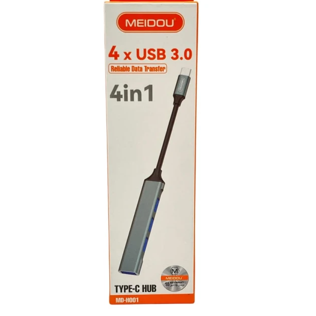 USB HUB Mediou MD-H001 Type-C 4in1 USB HUB Mediou MD-H001 Type-C 4in1