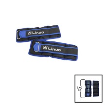 Əllər və ayaqlar üçün yük Gymnic Linuo 202022000080, mavi, 2 əd x 2 kq