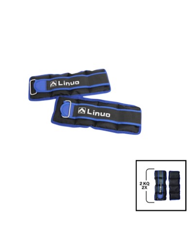 Əllər və ayaqlar üçün yük Gymnic Linuo 202022000080, mavi, 2 əd x 2 kq