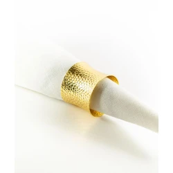 Кольцо для салфеток Hom-me 102985, цинк, радиус 6 см, золотистое