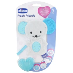 Прорезыватель Chicco Fresh Friends, Голубой Прорезыватель Chicco Fresh Friends, Голубой