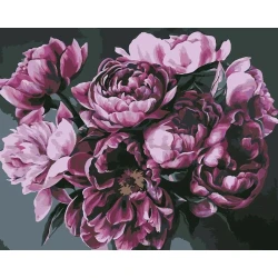 Алмазная мозаика Diamond Mosaic Ретро пионы, 40х50 см