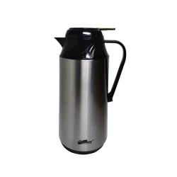 Термос DayDays EF-W130S, нержавеющая сталь/пластик/стекло, черный/серебристый, 1300 мл