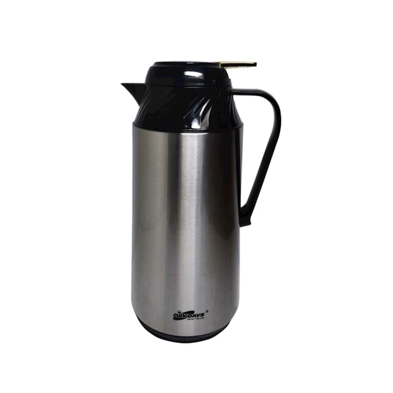 Термос DayDays EF-W130S, нержавеющая сталь/пластик/стекло, черный/серебристый, 1300 мл Термос DayDays EF-W130S, нержавеющая сталь/пластик/стекло, черный/серебристый, 1300 мл