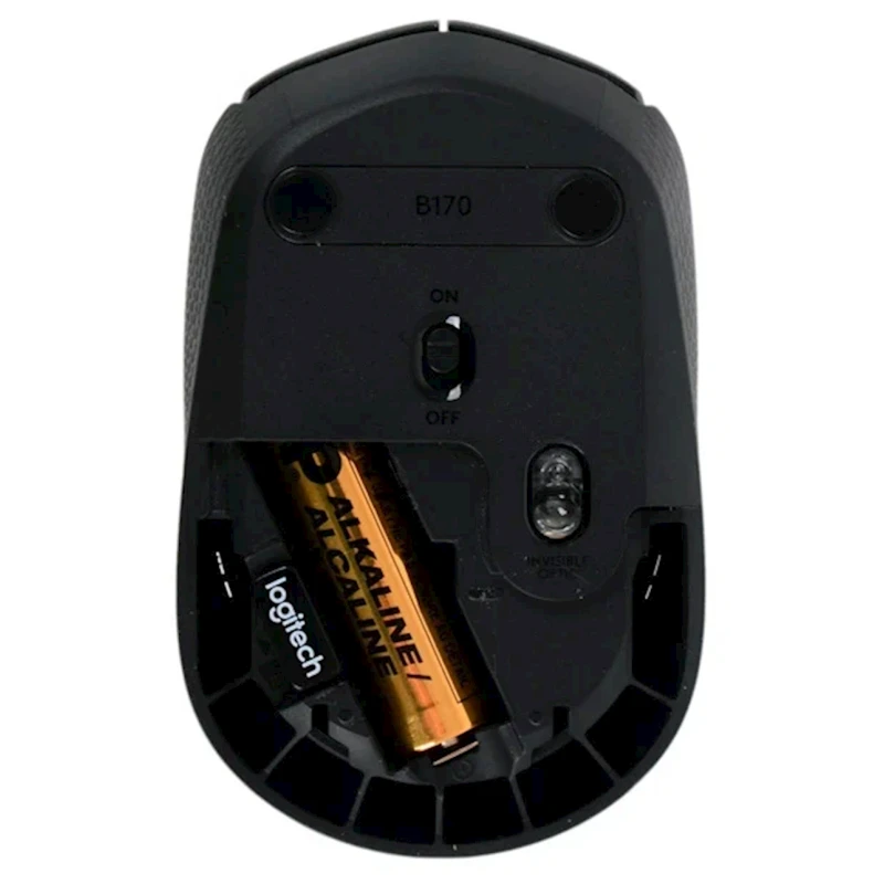 Мышь Logitech B170 Wireless Black (910-004798)