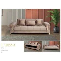 Диван Stil Mebel Larissa, 235x82x80 см, бежевый