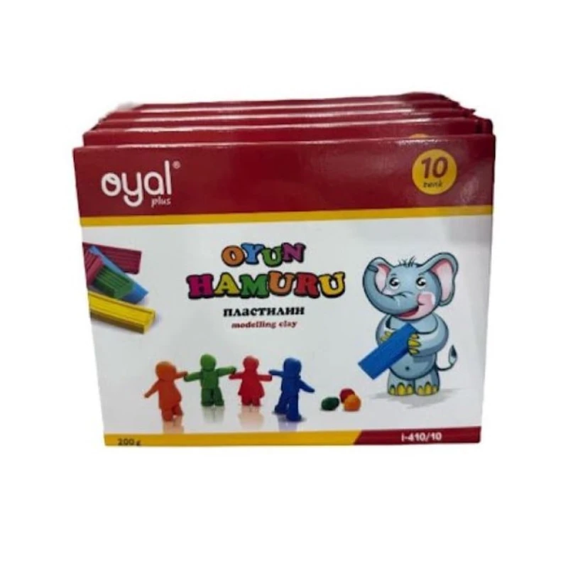 Пластилин Oyal Plus, разноцветный, 200 г, 10 шт, 3+ лет Пластилин Oyal Plus, разноцветный, 200 г, 10 шт, 3+ лет