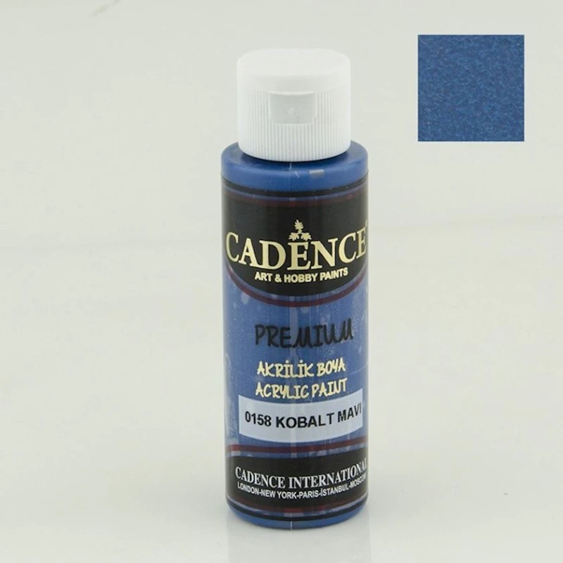 Декоративная акриловая краска Cadence Premium Acrylic Paint 0158 Cobalt Blue, 70 мл