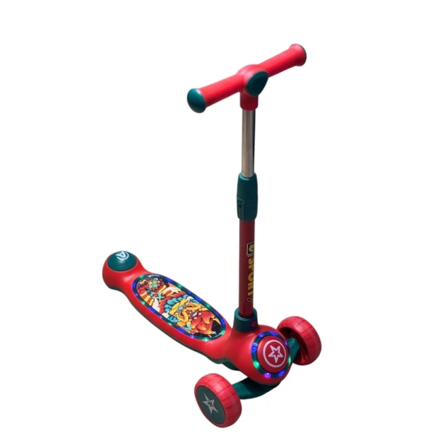 Samokat işığlı musiqili, qırmızı