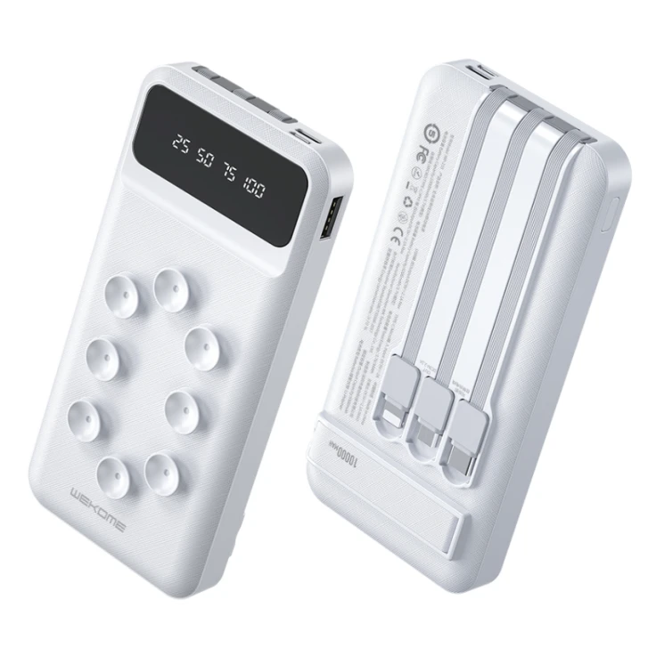 Xarici akkumulyator Wekome Power Bank 10000 mAh White Xarici akkumulyator Wekome Power Bank 10000 mAh White