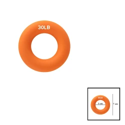 Кистевой эспандер Gymnic, силикон, оранжевый, 3x7 см, 30 LB, 14 кг