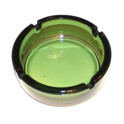 Пепельница 555633, керамика, зеленая