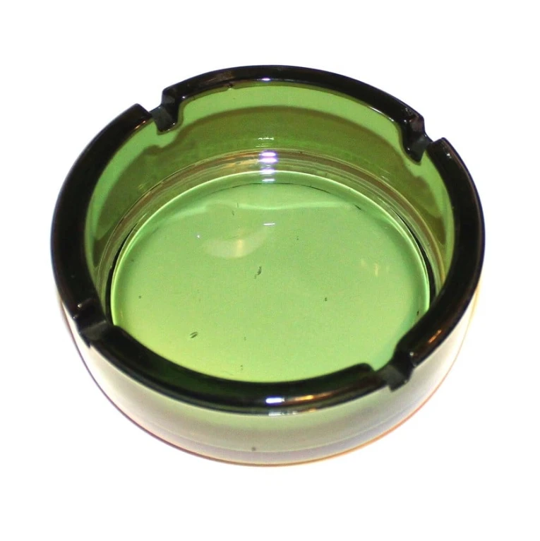 Пепельница 555633, керамика, зеленая Пепельница 555633, керамика, зеленая