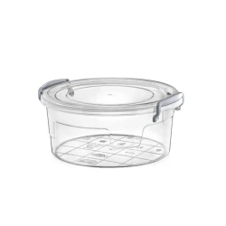 Контейнер для хранения Hobby Life 23.5x25x11.5 см, 3.4 л, пластик, с крышкой, прозрачный