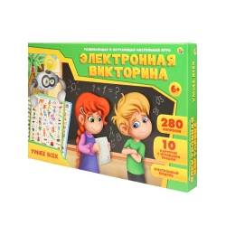 Игра электронная викторина Рыжий кот Умнее всех, 6+ лет