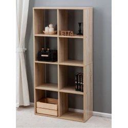 Стеллаж Letta, бежевый, ЛДСП, 140x71x28 см