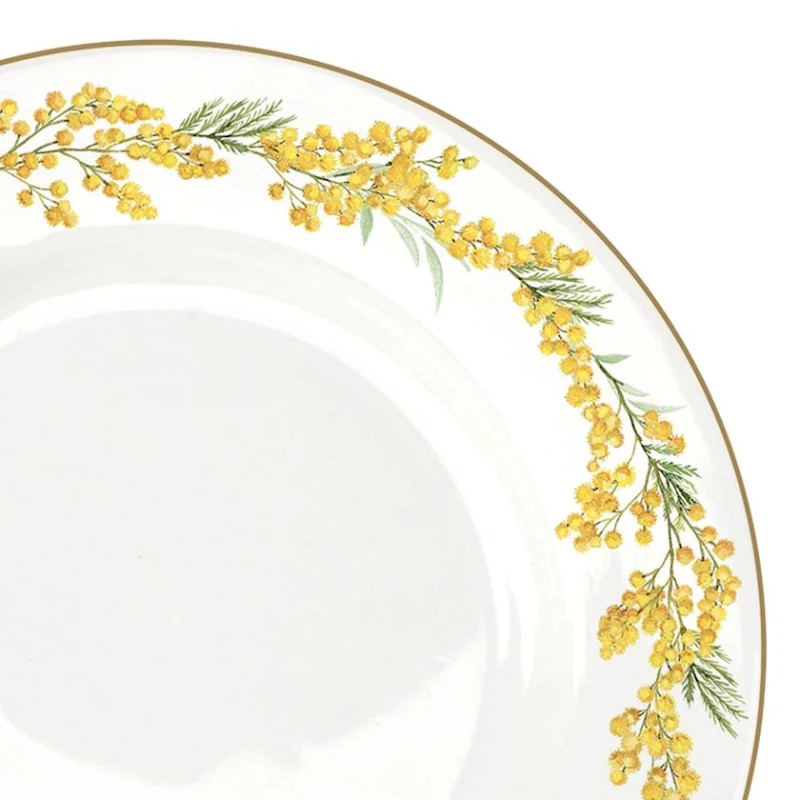 Набор тарелок Easy Life Mimosa круг, 26.5 см, фарфор, белый, 1 шт. Набор тарелок Easy Life Mimosa круг, 26.5 см, фарфор, белый, 1 шт.