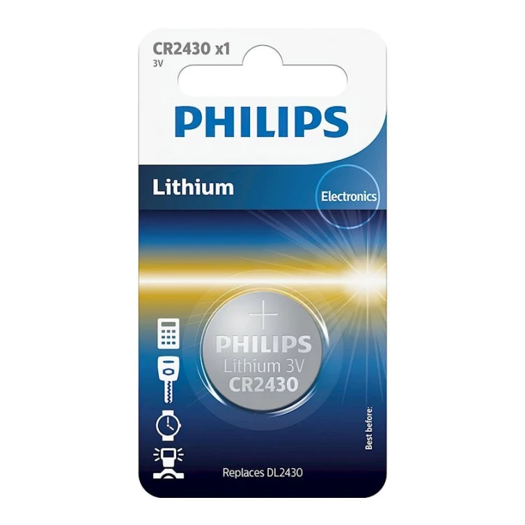 Batareya Philips Lithium CR 2430 BLI 1 (CR2430/00B)