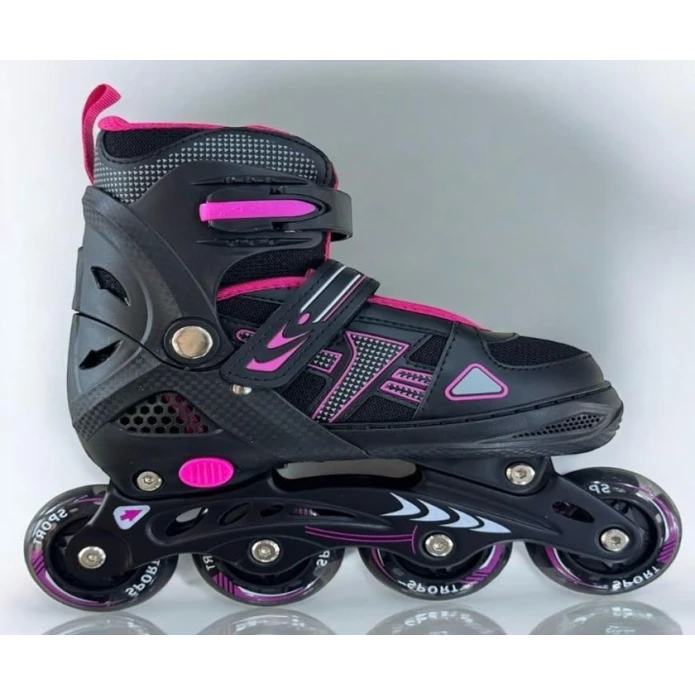 Роликовые коньки для детей BB-327, размер 35-38, черный Роликовые коньки для детей BB-327, размер 35-38, черный