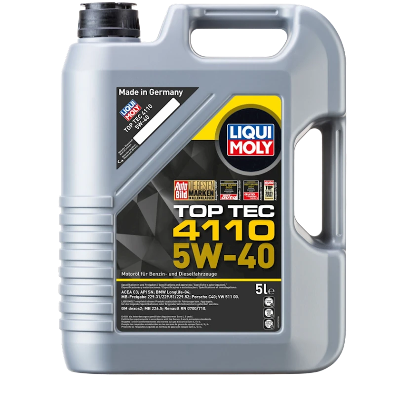 Моторное масло Liqui Moly Top Tec 4110 5W-40, 5 л