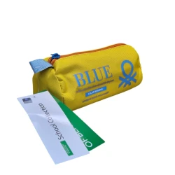 Qələmdan United Colors of Benetton Over-Q_Pencilcase_4, neylon, sarı, 20x9 sm